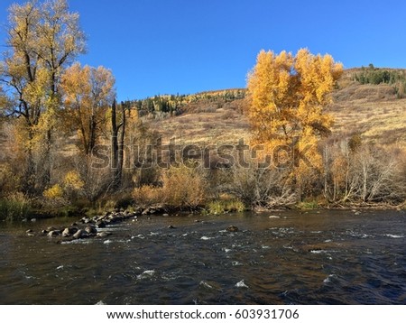 Yampa River. Steamboat springs, Colorado. Fall 2016