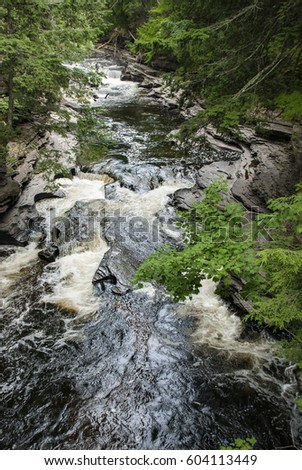 Presque Isle River photographed in the Porcupine Mountains Wilderness State Park in the Upper Peninsula of Michigan