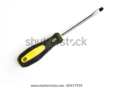 Screwdriver isolated on a white background Royalty-Free Stock Photo #60417934