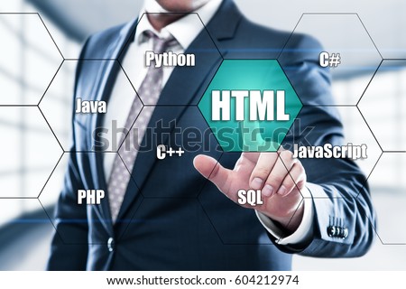 HTML Programming Language Web Development Coding Concept