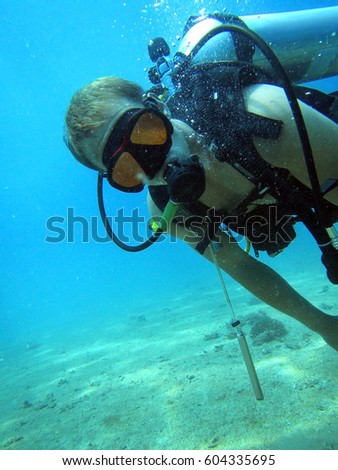 diving underwater life