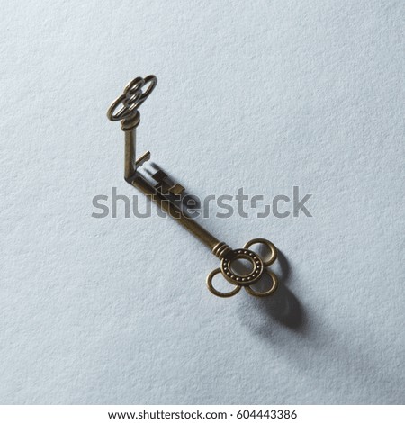 Keys represented on background