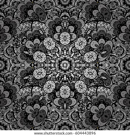 Pattern floral pattern. Graphic modern pattern. Wallpaper baroque, damask. Background.