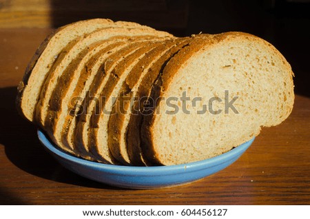 
Plate bread on a plate Royalty-Free Stock Photo #604456127