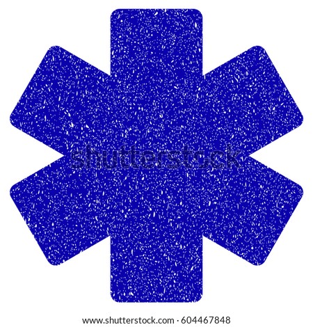 Grunge Multiply Math Operation rubber seal stamp watermark. Icon symbol with grunge design and dust texture. Unclean vector blue sign.