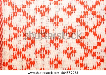 Abstract monochrome textile pattern with geometric background