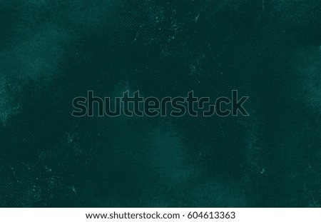 Dark blue-green and emerald texture or background with spots of paint and dots
