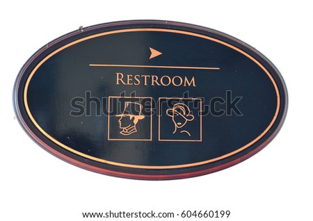 A symbol of the rest room