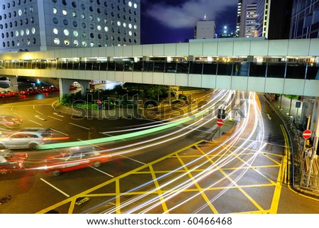 busy traffic motion blur