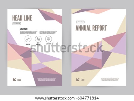 colourful annual report Leaflet Brochure Flyer template A4 size design, book cover layout design, Abstract presentation templates. flat geometric vector