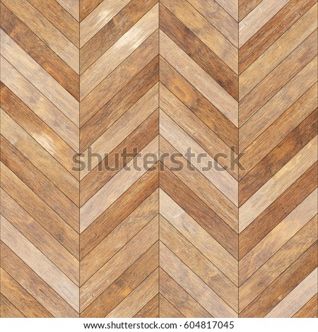 Seamless wood parquet texture (chevron old)
