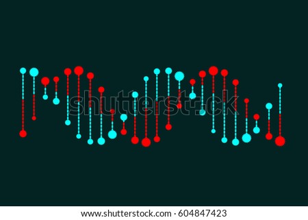 Molecular structure of DNA. DNA. Vector illustration. Royalty-Free Stock Photo #604847423