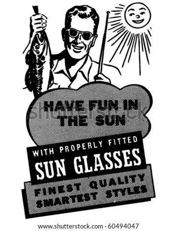 Have Fun In The Sun - Ad Layout - Retro Clip Art