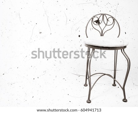 Retro chair isolated on white background