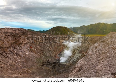 Crater of the volcano Bromo. Java. Indonesia