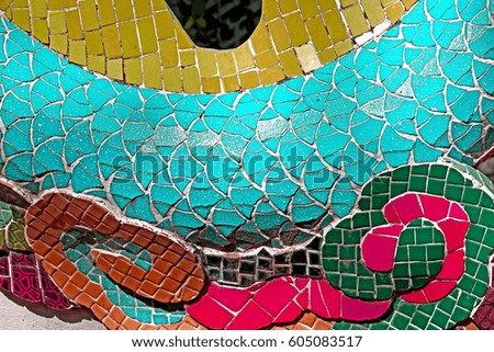 Decorative mosaic background