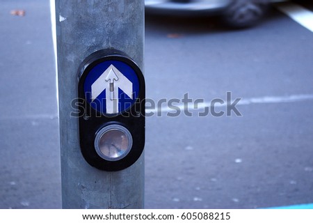 arrow shape crosswalk switch at sydney, NSW Australia