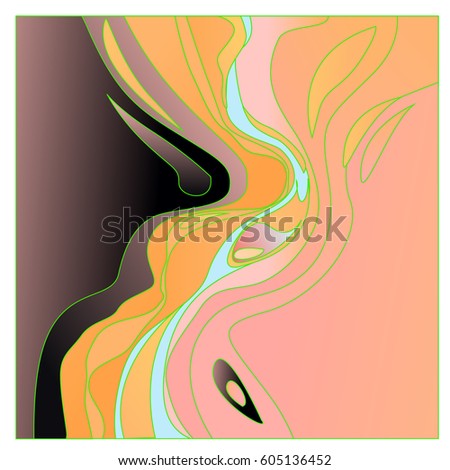Colorful vibrant Wave Background. Dynamic Effect. Abstract Vector Illustration. Design Template. Modern Pattern.