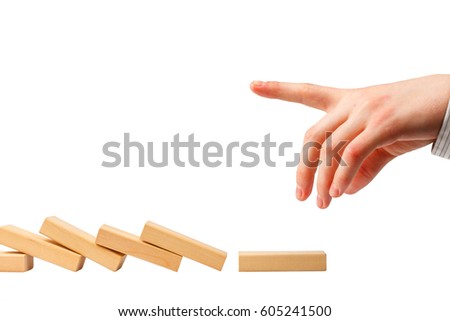 Concept for solution to a problem by stopping the domino effect