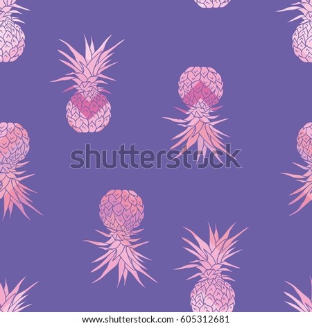 pineapple pattern-  vector,  illustration