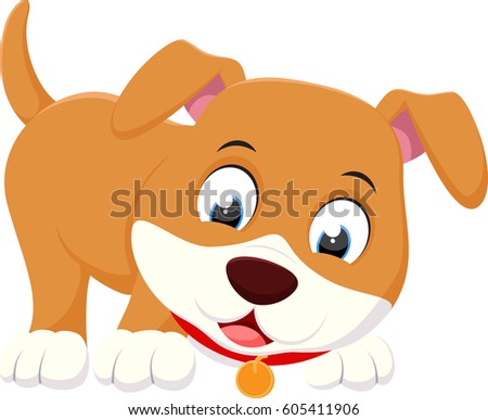Happy Dog cartoon 
