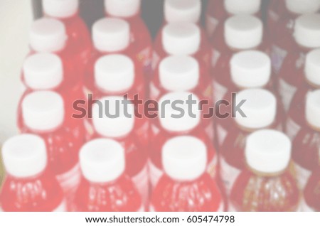 Blurred abstract background and can be illustration to article of Juice Bottle
