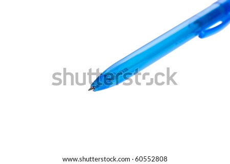 Pen on white background