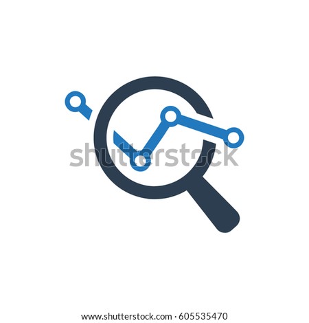 Market Research Icon Royalty-Free Stock Photo #605535470