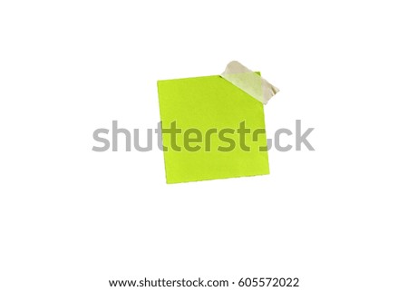 Isolated green sticker