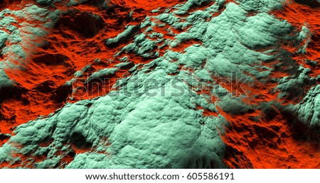 red and green abstract texture and background of a bumpy surface