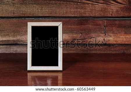 photo frame on old table