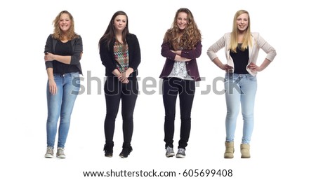 Group of full body people