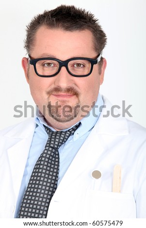 Portrait of a doctor with eyeglasses