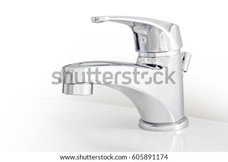 New faucet in bathroom