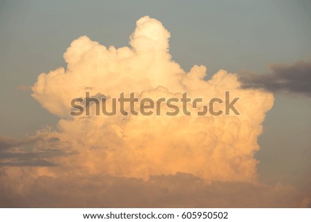 color cloud on sky 