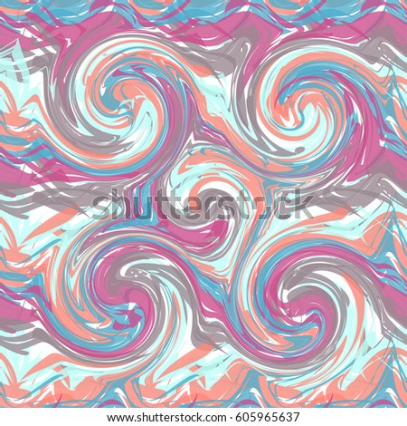 Seamless pattern of paint smears