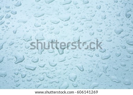 drops of water on floor