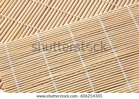 textured background with bamboo mat