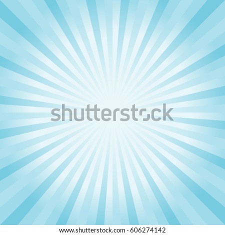 Abstract soft Blue Cyan rays background. Vector EPS 10, cmyk.