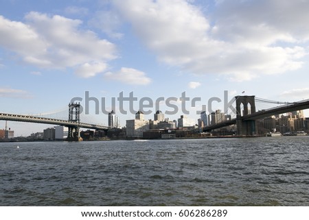 Manhattan & Brooklyn Bridge.