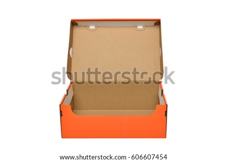 open box on isolated background
