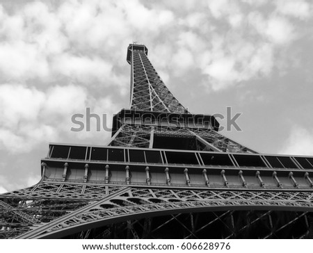 The Eiffel Tower from bellow-Stock photos