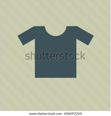 Vector Illustration of Shirt symbol in grey color
