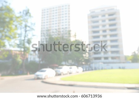 Picture blurred  for background abstract and can be illustration to article of building and park