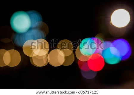 Bokeh pictures with different colors.
