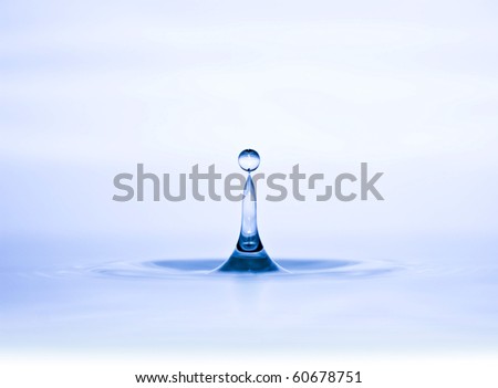 water drop blue