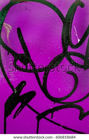 Beautiful street art of graffiti. Abstract color creative drawing fashion on walls of city. Urban contemporary culture. Title paint on walls. Culture youth protest ABSTRACT PICTURE. tag taging on wall