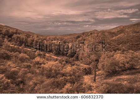 infrared view, land scape