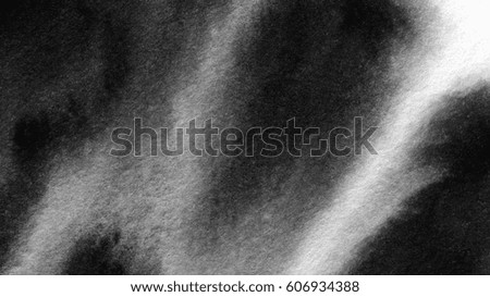 Abstract black and white watercolor texture background