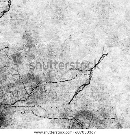 Black and white grunge texture with cracks